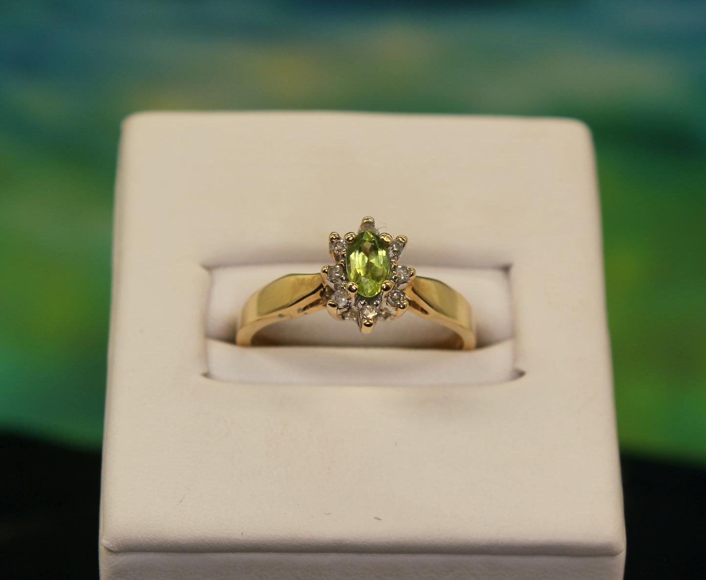 Art Deco 14k White Gold Filigree Diamond Ring