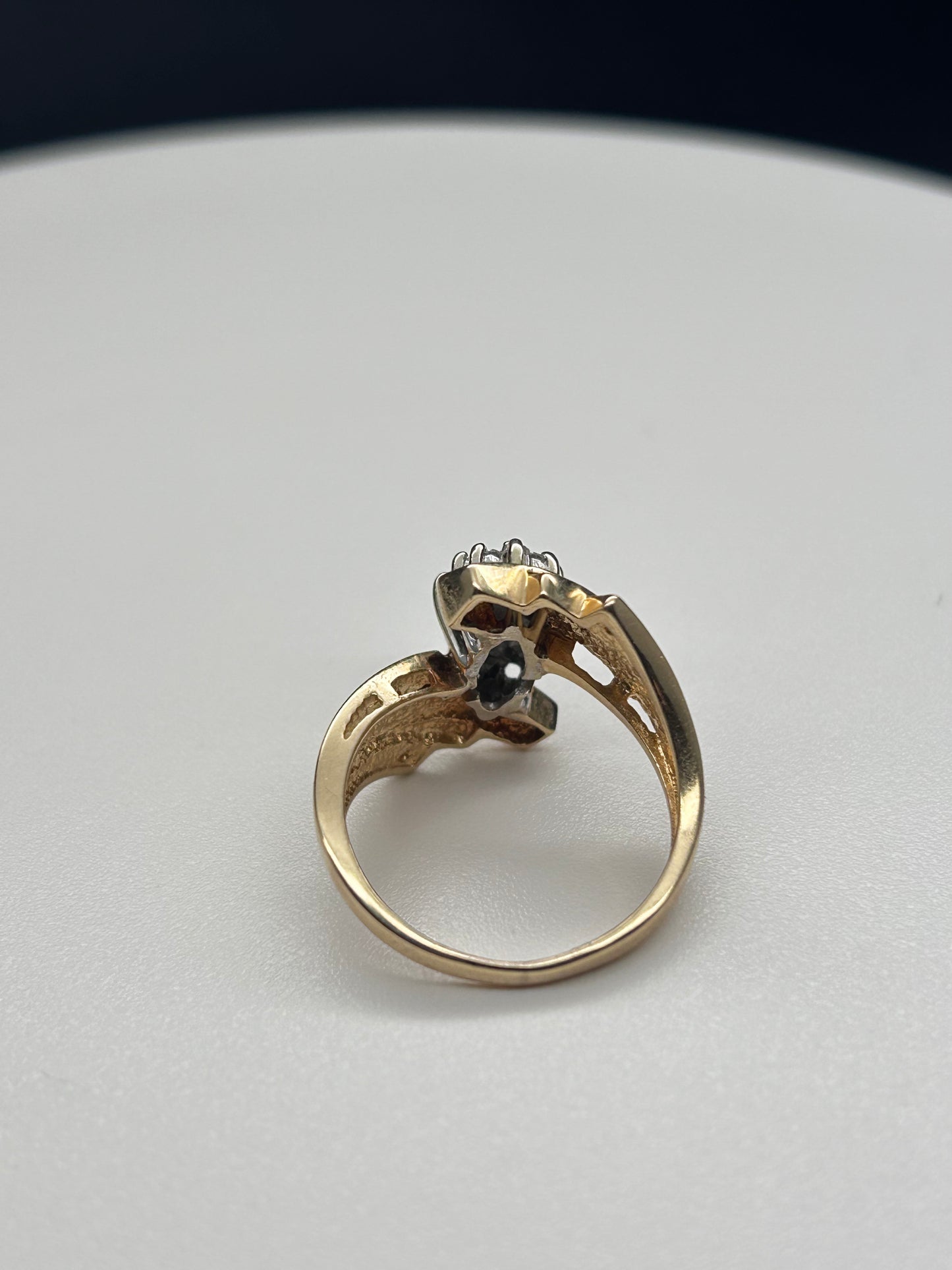 Diamond Cluster 14K Ring