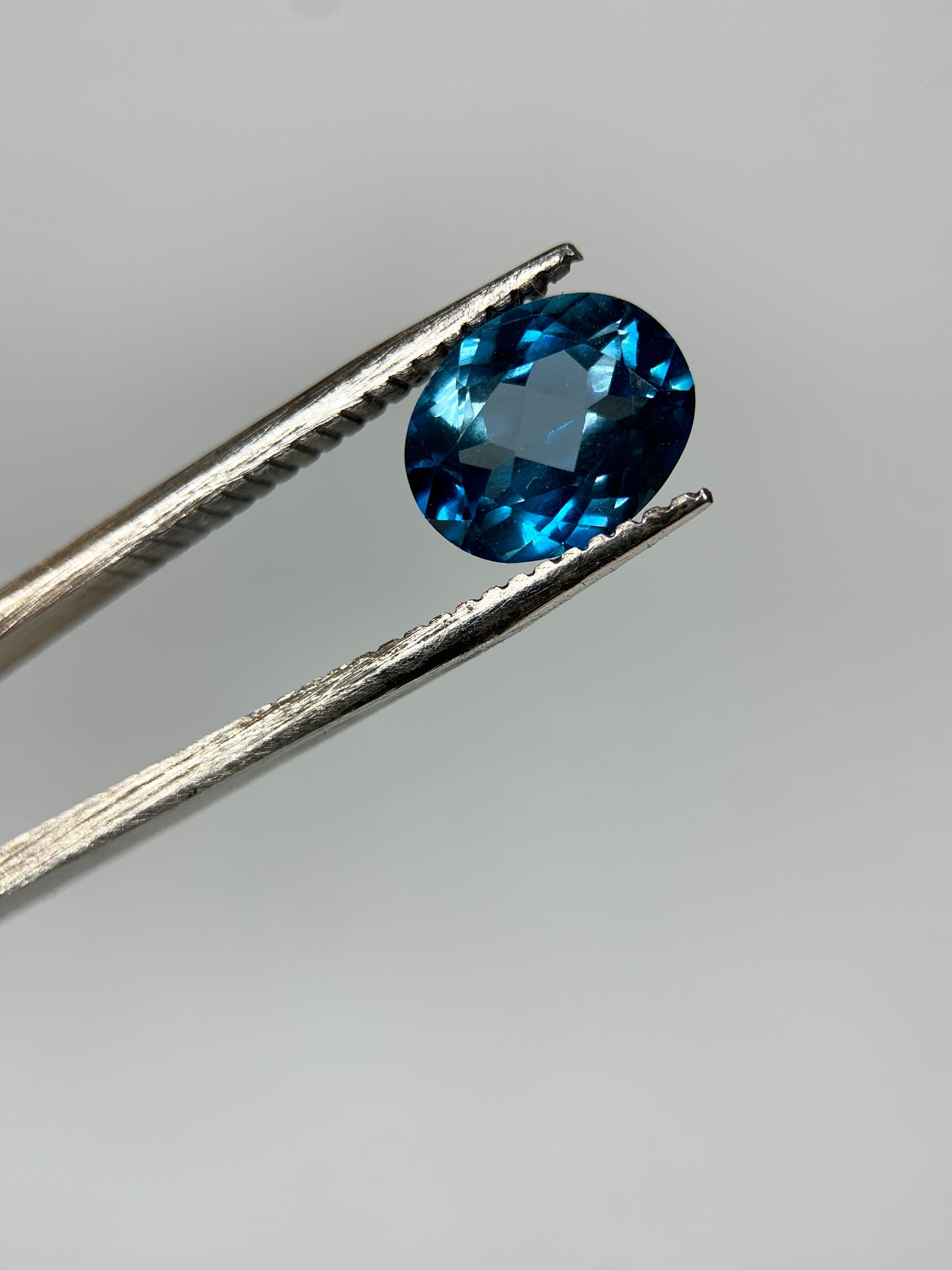 Natural Topaz London Blue Oval Brilliant Cut