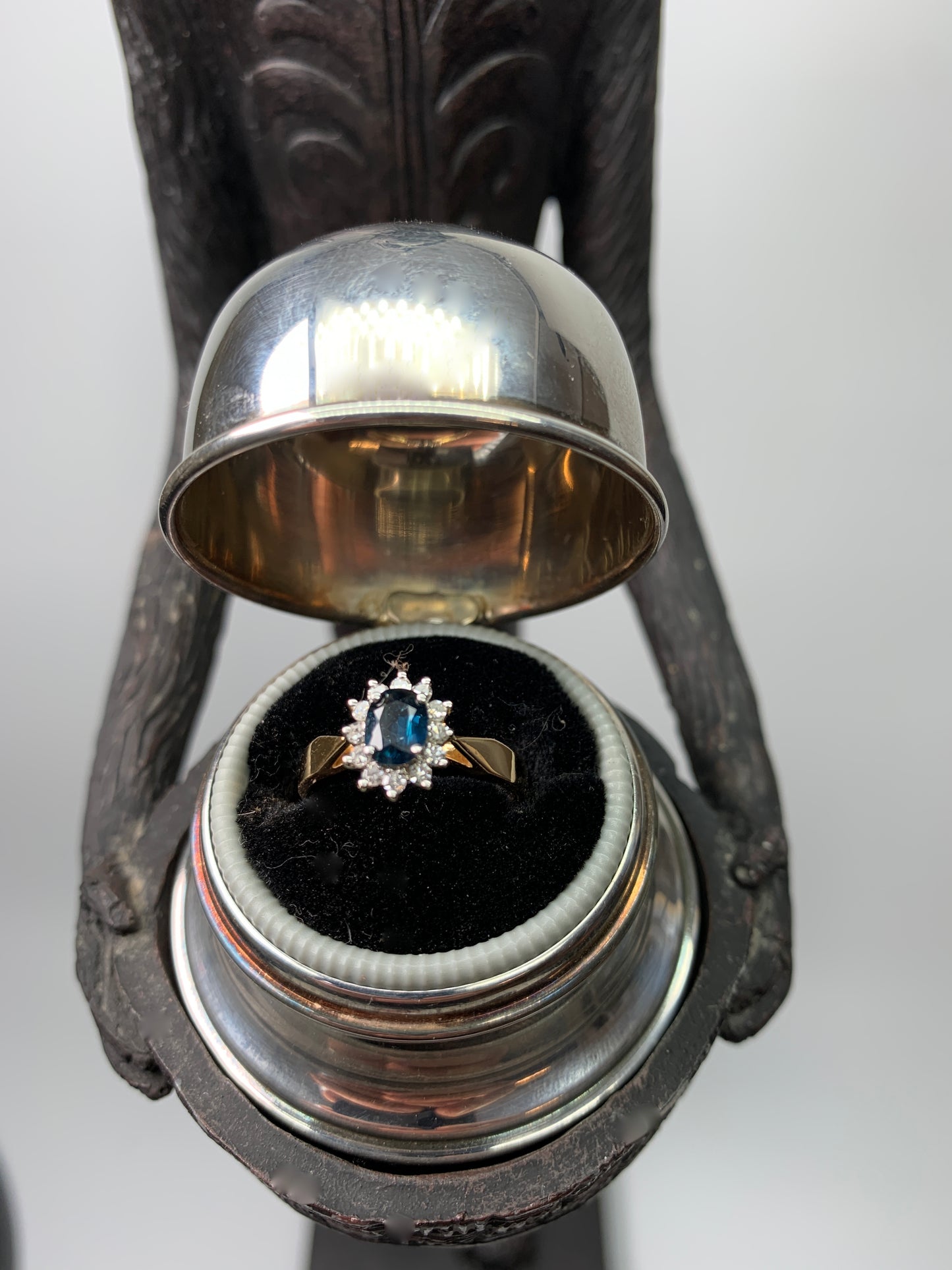 Sapphire and Diamond 14K Gold Ring