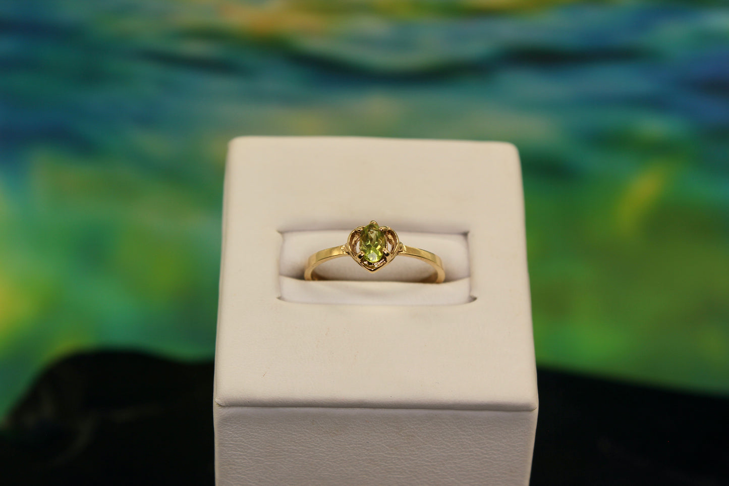 Peridot 10K Gold Ring