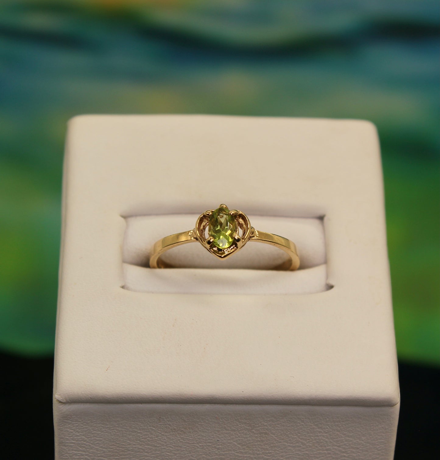 Peridot 10K Gold Ring