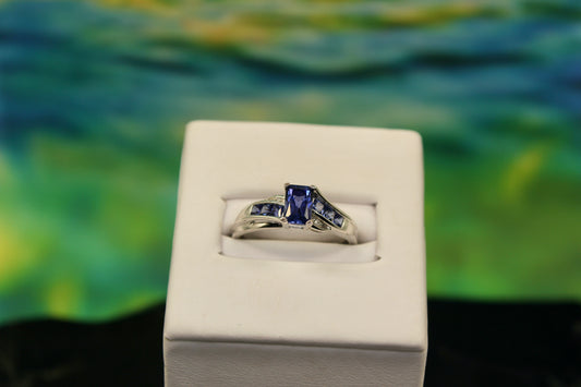 Sapphire White Gold Ring