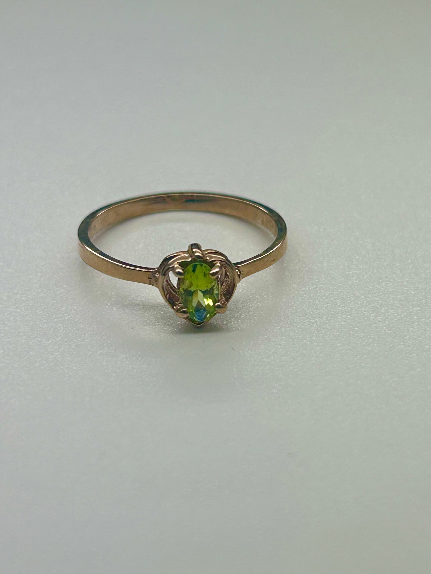 Peridot 10K Gold Ring