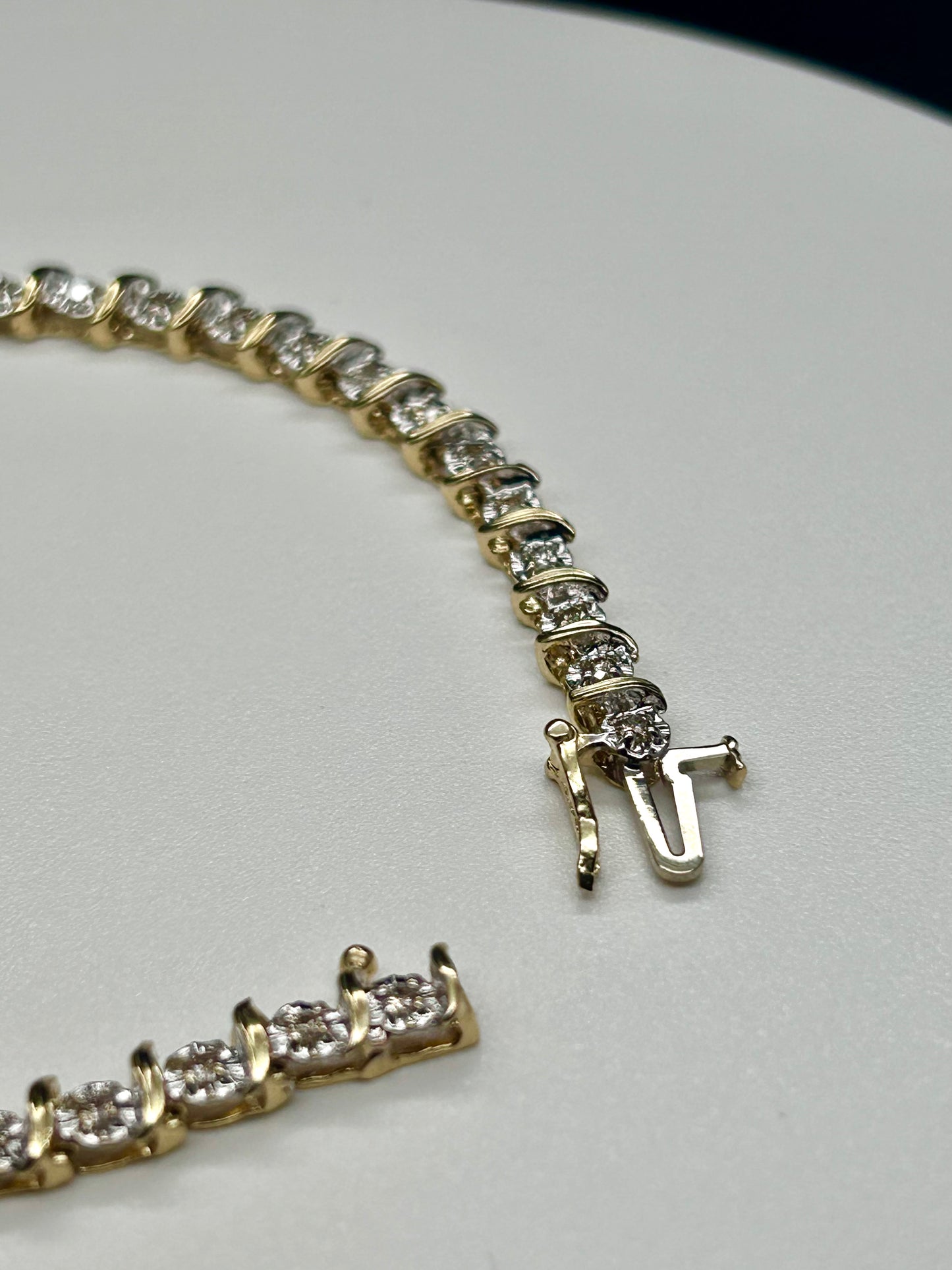 14K Gold Diamond Tennis Bracelet