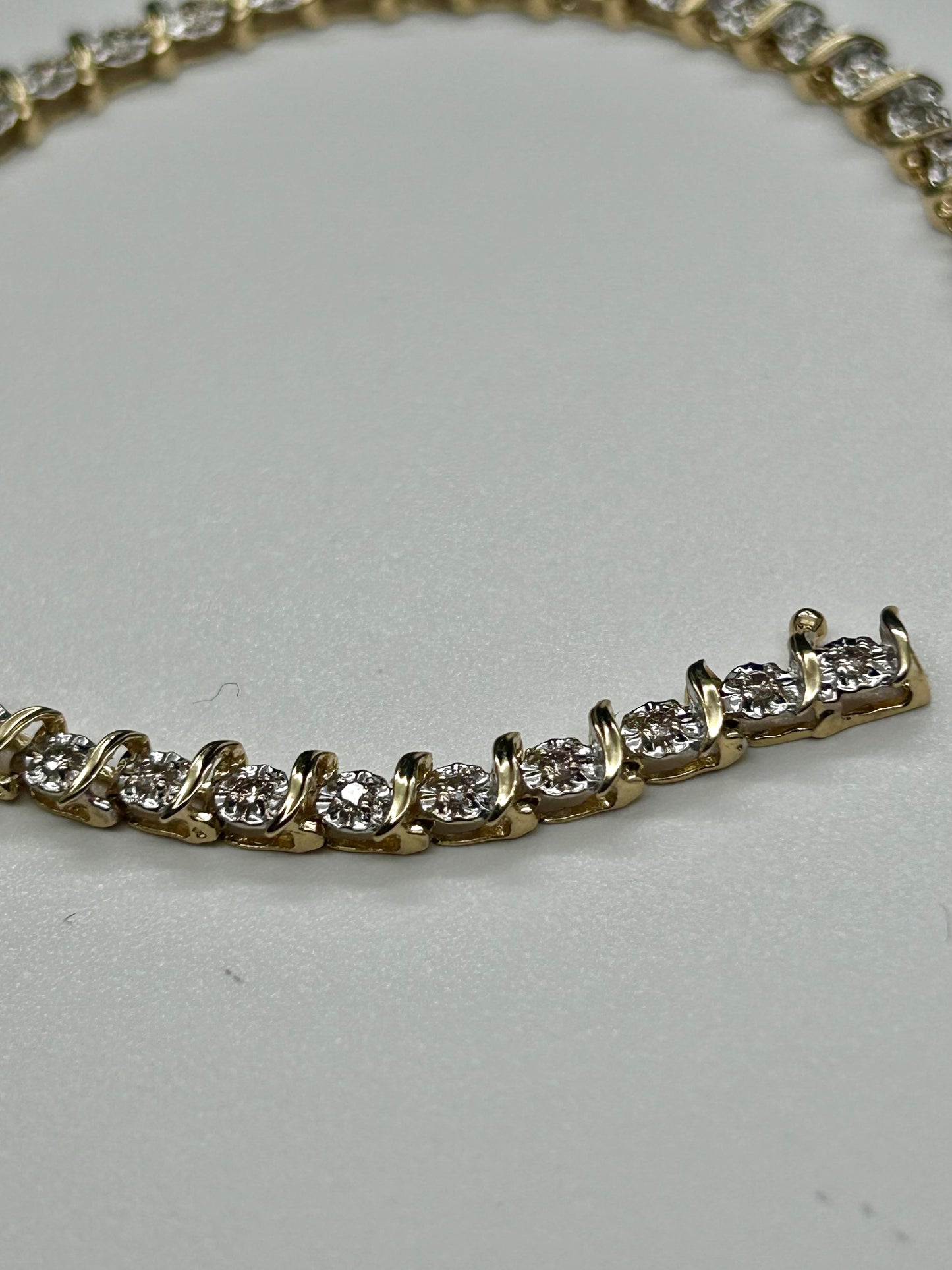 14K Gold Diamond Tennis Bracelet